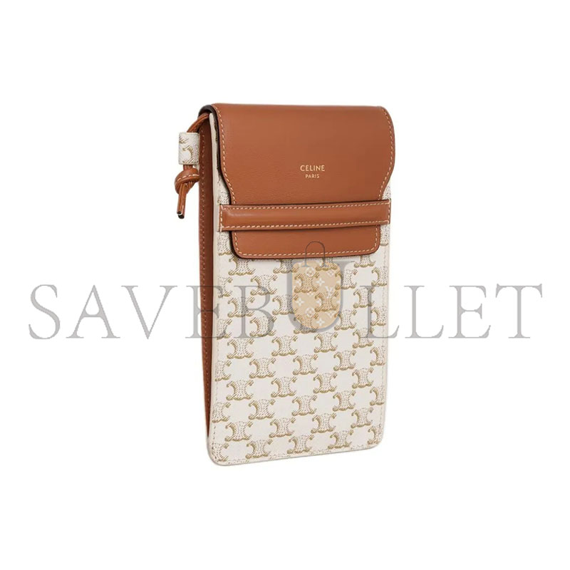 Ce1i*e triomphe classic all-over monogram flip phone case 10g332cqd-01ta (18*10*2cm)